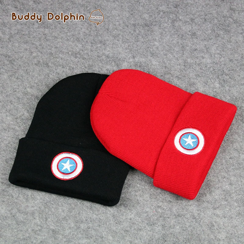 Прохладный детские шляпа для малышей Дети Твердые Цвет трикотажные Шапки