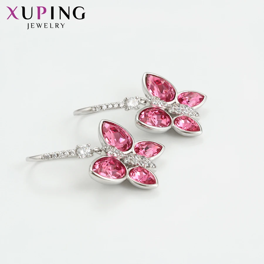 Xuping элегантные серьги в форме бабочки классические кристаллы от Swarovski цвет шарм