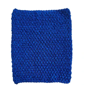 Royal blue tube top 1 шт. вязаный крючком пачка топ Топ 10 дюймов вязаный крючком повязка на голову для девочек юбка-пачка Топы - Цвет: Royal blue tube top