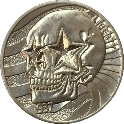 UNC Хобо никель 1893-S сша Морган доллар Монета КОПИЯ - Цвет: UNC