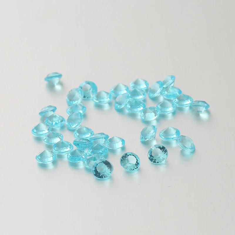 Бесплатная доставка 3000 шт. 6 мм Красочные Прозрачный Акриловый Diamond для Свадебные