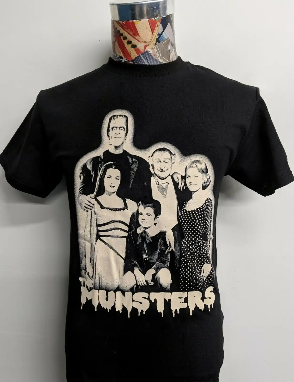 Новая брендовая черная футболка с надписью MUNSTERS HERMAN LILY edison MARILYN MUNSTER|Мужские