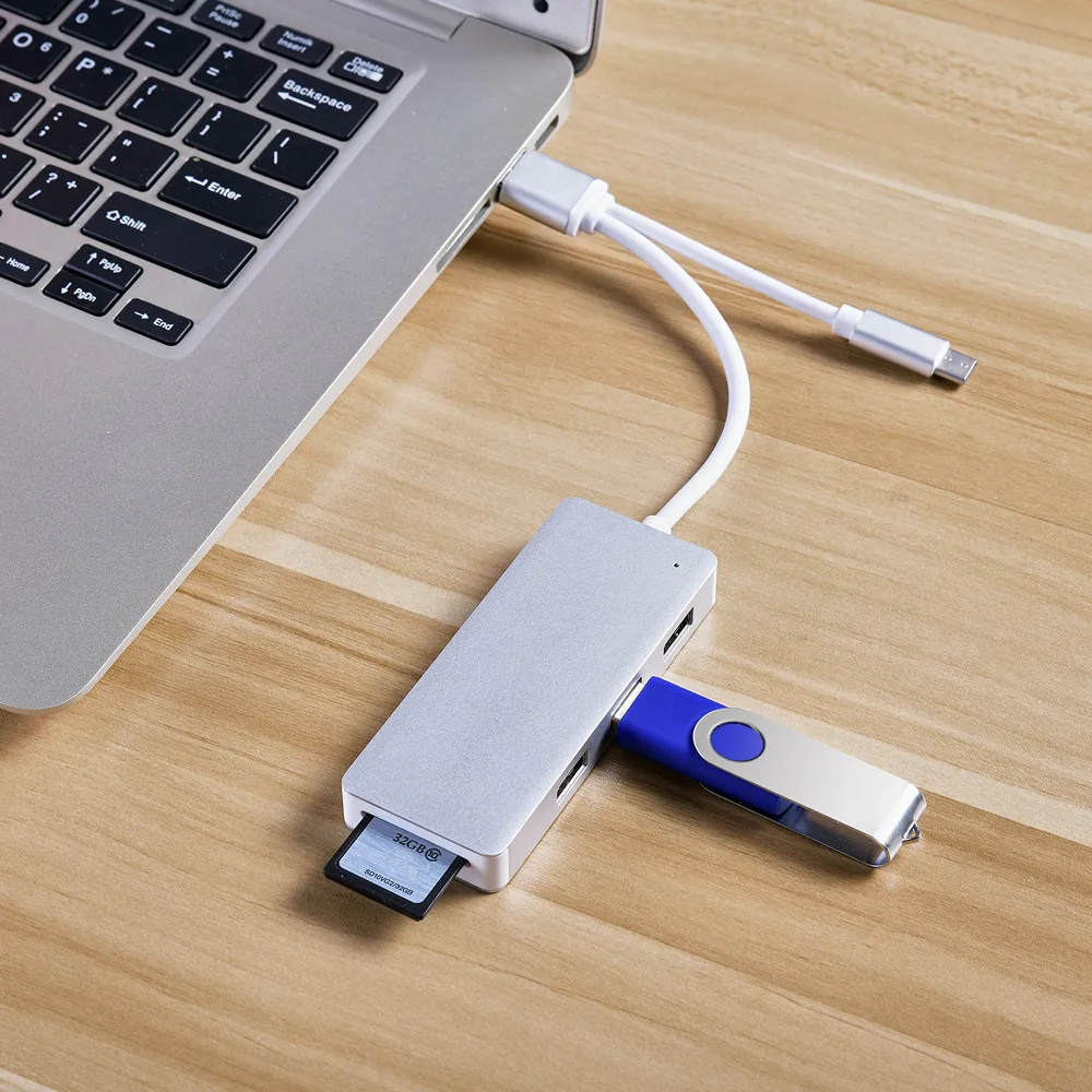 CARPRIE usb хаб USB 3 1 Type C/ Micro / 0 концентратор комбо порта Кардридер высокоскоростной