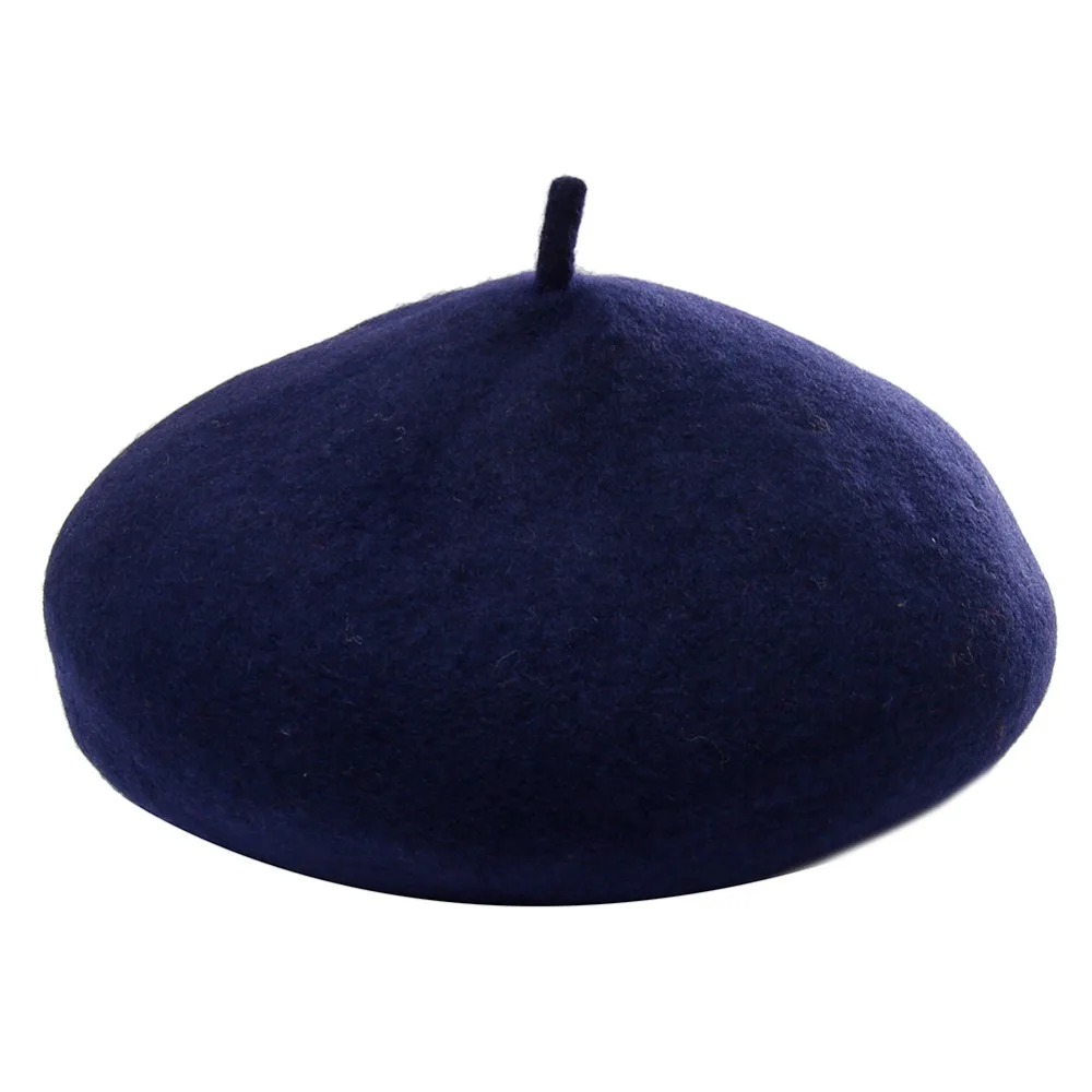 Шерстяной берет LNPBD классический однотонный Французский Берет для женщин