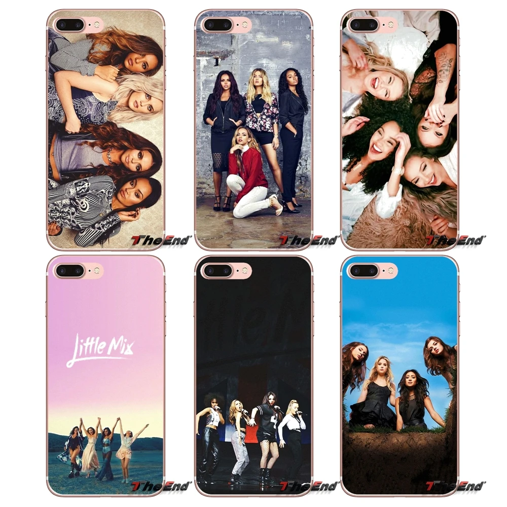 Силиконовый чехол для iPhone X 4 4S 5 5S 5C SE 6 6S 7 8 Plus Samsung Galaxy J1 J3 J5 J7 A3 A5 2016 2017 Little Mix UK girls