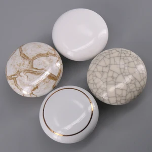 1pcs 38mm Ceramic Knobs Bedroom furniture handles and knobs Kitchen Door Cabinet Cupboard Knob Pull Drawers Handle