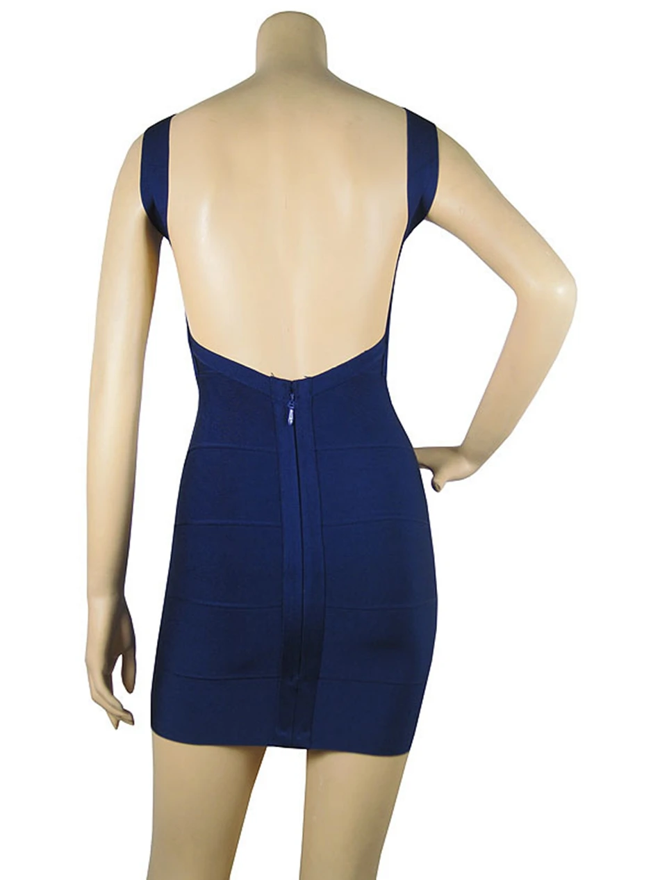 

Sexy Backless Mini Bandage Dress Women Red Black White Yellow Spaghetti Strap Dresses Outfits Celebrity Party Club Vestido Femme