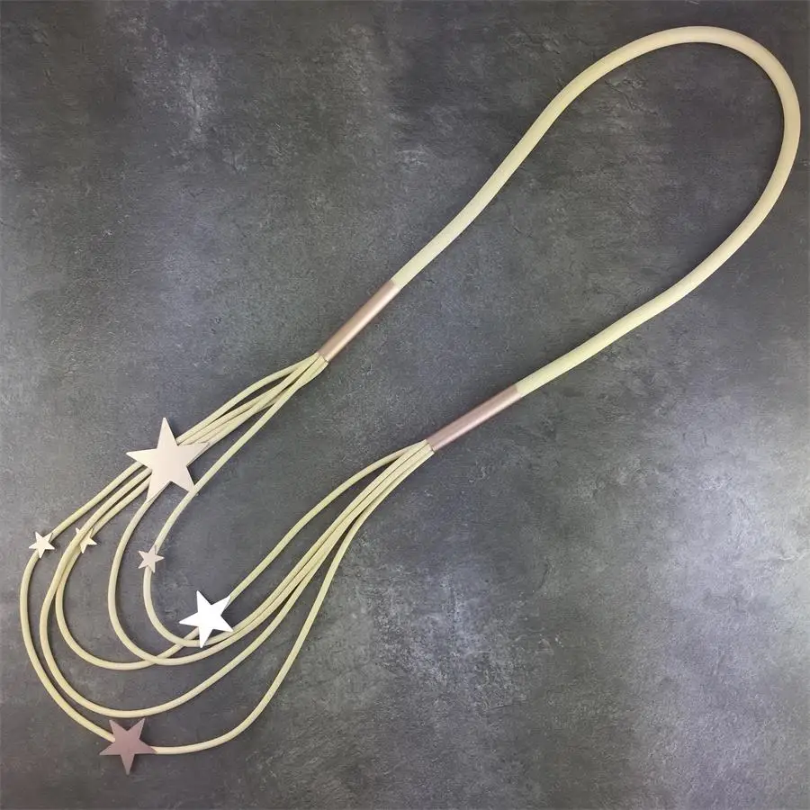 Женские аксессуары высокого качества модные Многослойные серые подвески из