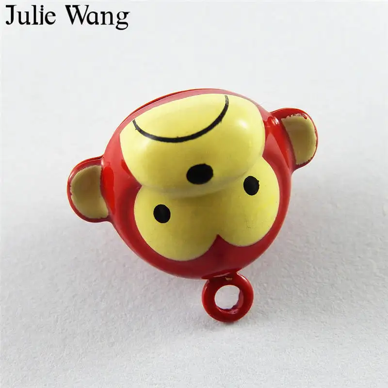 Julie Wang 5 шт. Милая Красная отделка имитация медного очарования для изготовления