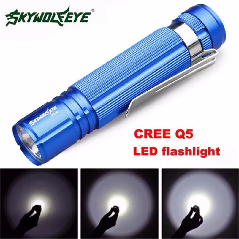 Теплый угол LM 7W CREE Q5 LED 1200lm мини светильник Пышка фонарь 14500/AA лампа