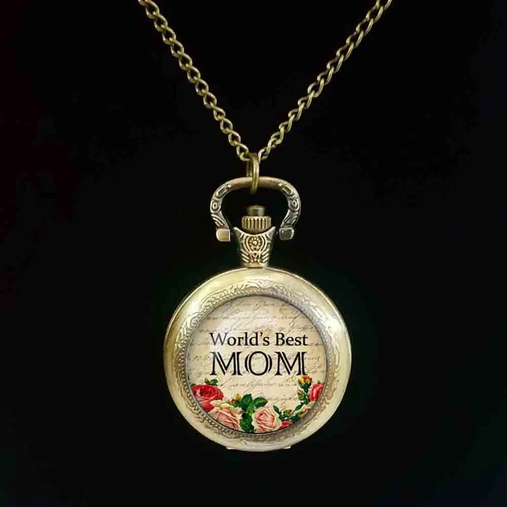 

2017 new hot Fashion Mothers day Best Mother pocket watch World's Best MOM pocket watch Mother day jewelry Gift Accessories