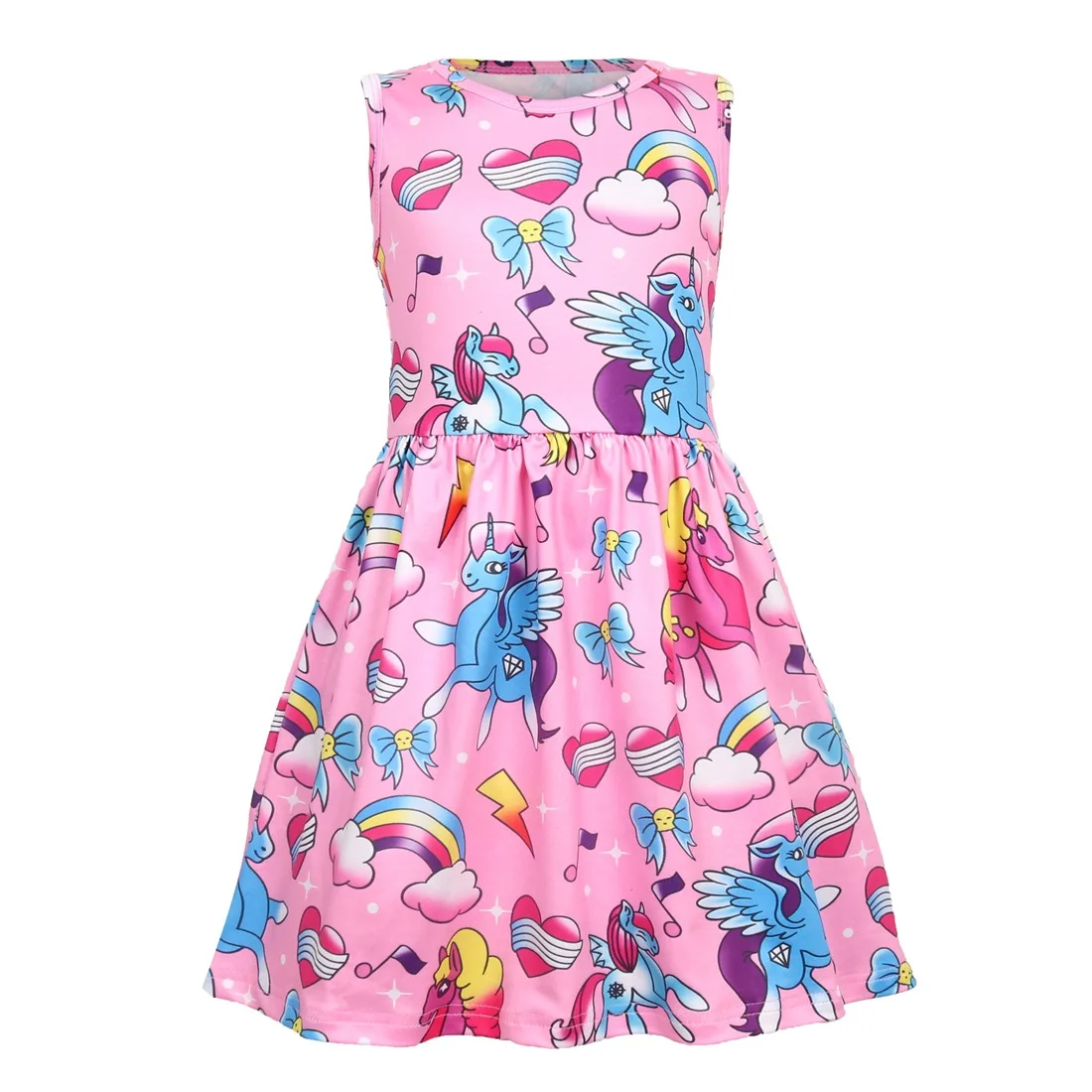 Одежда для детей Vestidos с рисунком из мультфильма Мой маленький ребенок