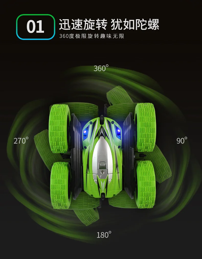 Радиоуправляемая машина 2,4 Ghz 4CH Drift RC машина с дистанционным управлением на 360 градусов, внедорожная электрическая гоночная двухсторонняя игрушка для детей, подарки