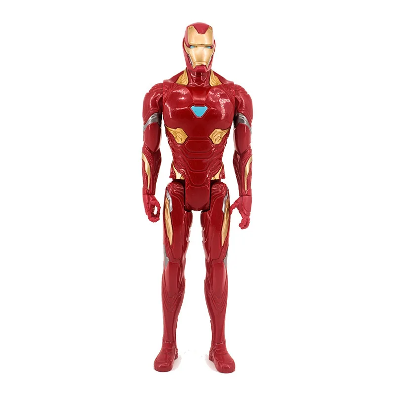 Iron Man No Box Дисней Marvel игрушки 30 см Мстители Бесконечность войны супер герой Капитан Америка Железный человек танос Халк ПВХ фигурка куклы игрушка подарок - Цвет: Iron Man No Box