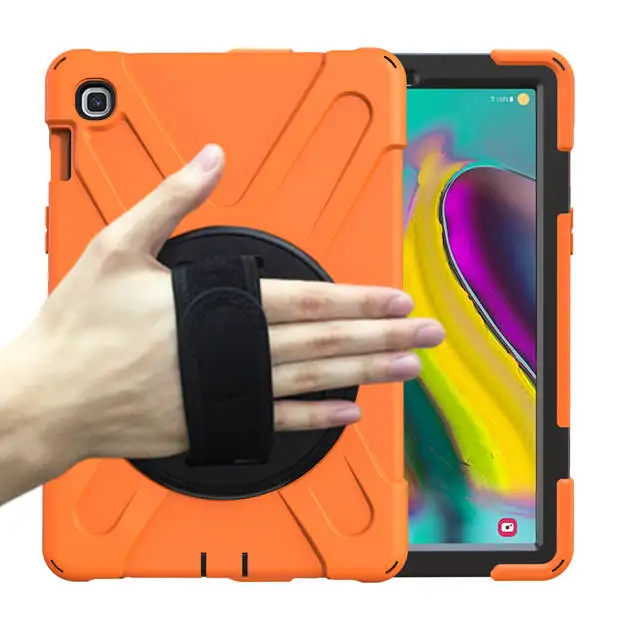 Heavt Duty Shockproof Case for Samsung Galaxy Tab S5e 10.5 SM-T720/T725 10.5" Tablet Funda Cover With Hand Strap - Цвет: orange