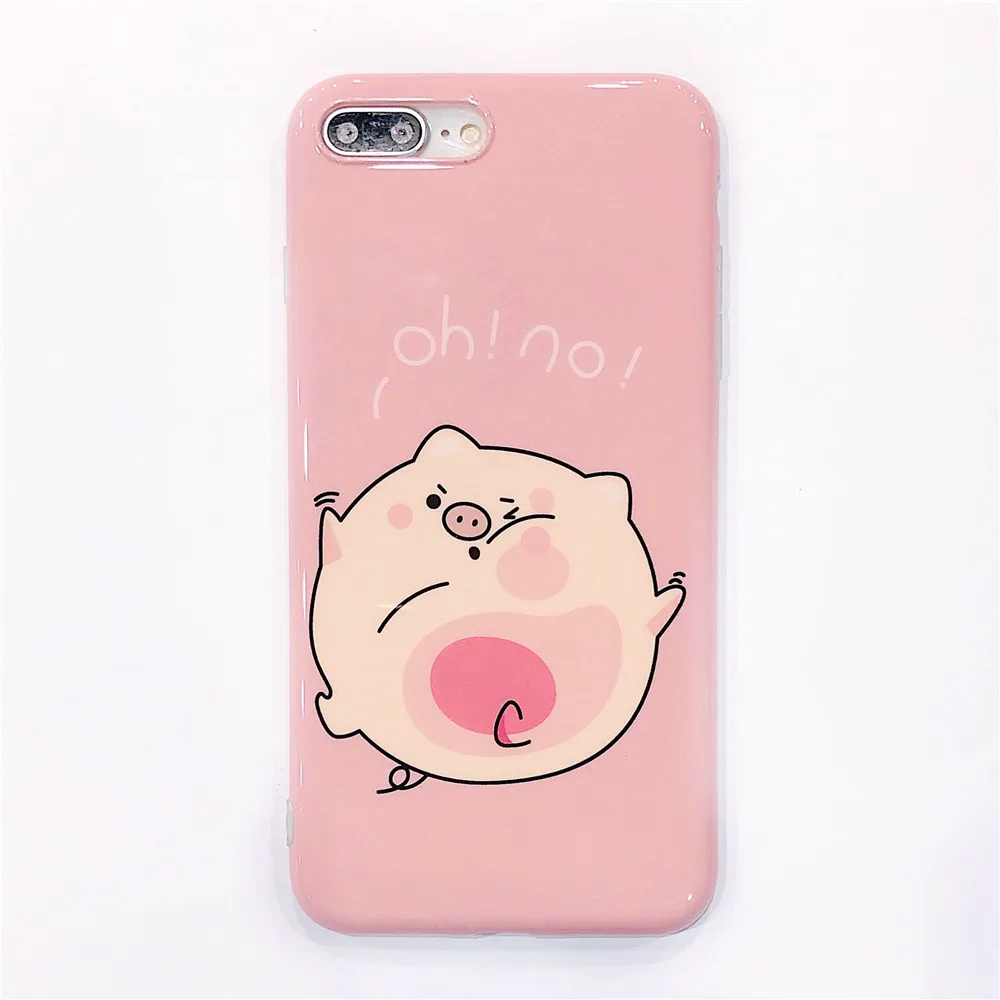 Защитный закаленное Стекло для iPhone XS MAX прекрасный розовый поросенок пленка +