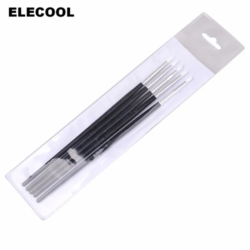 Набор из 5 прозрачных силиконовых ручек для дизайна ногтей ELECOOL Гелевый лак