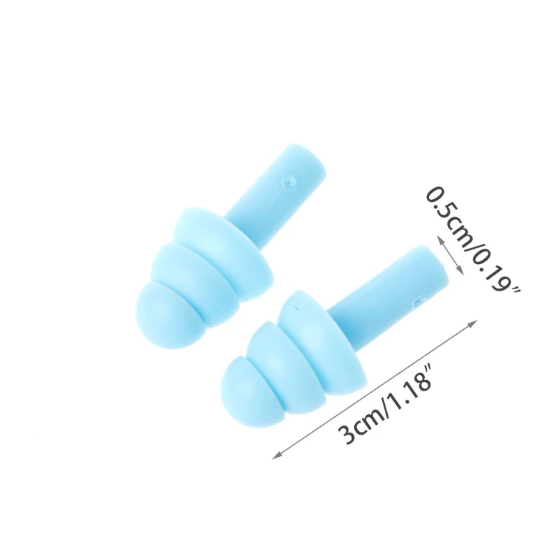 

10pcs Silicone Ear Plugs Anti Noise Snore Earplugs Comfortable For Study Sleep Random color