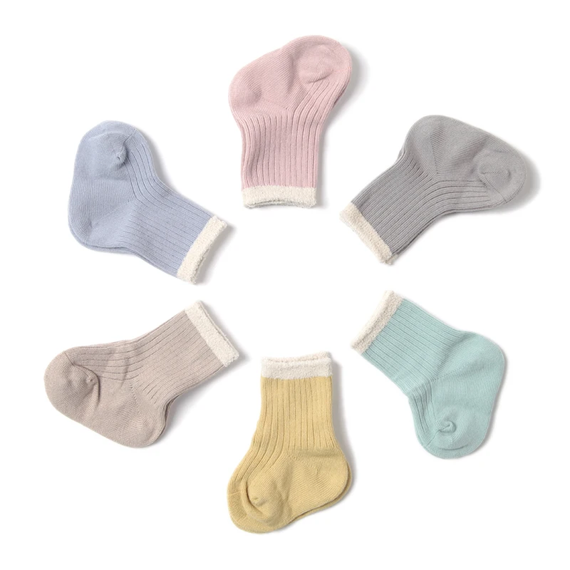 Короткие Носки ярких цветов для младенцев хлопковые носки унисекс мальчиков и