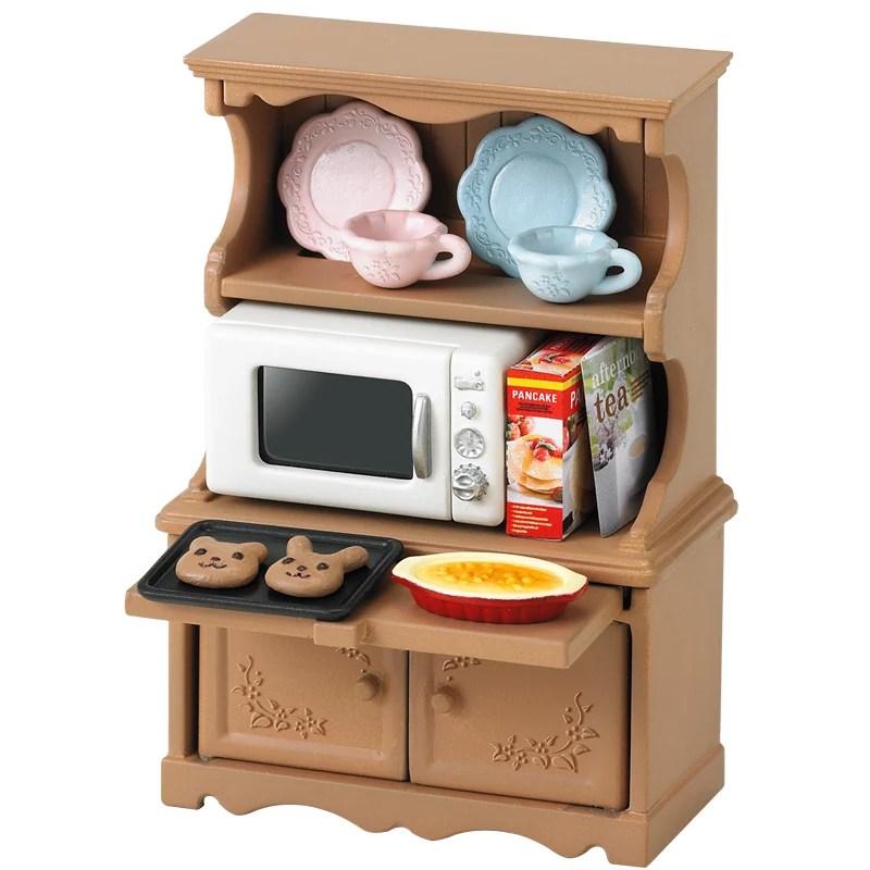 Sylvanian Family кукольный домик Playset шкаф с духовкой набор аксессуаров мебель подарок