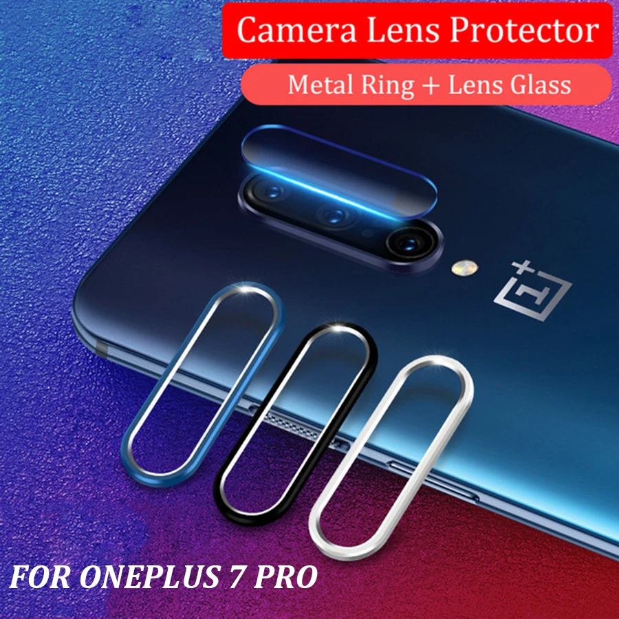 One Plus 7 Pro камера металлическое кольцо Стекло для линзы для OnePlus 7 Pro закаленное стекло Защита экрана полная глобальная пленка объектив чехол OnePlus7