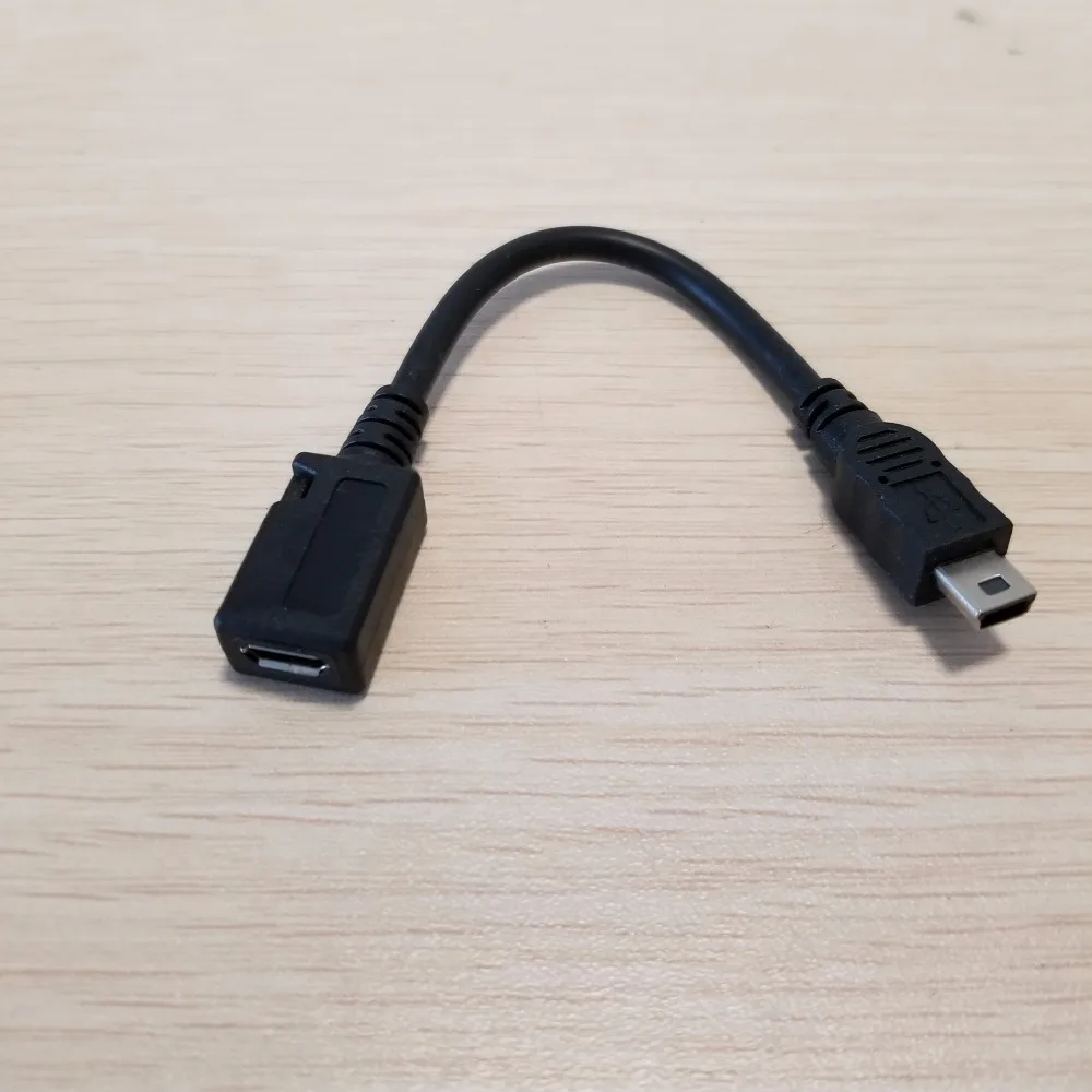 10 шт./лот мини USB Тип B к микро адаптер Мама папа Удлинительный кабель передачи