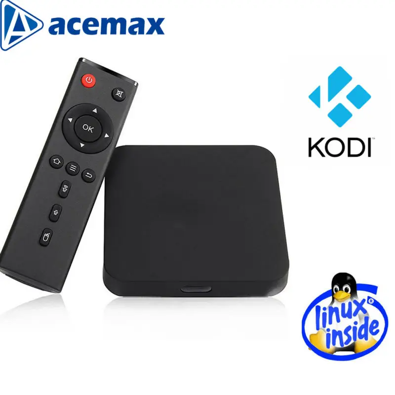 ACEMAX чистый Linux KD LibreElec 9 0 OpenElec 18 криптона Amlogic S905X 4 ядра 2G Оперативная память 16G
