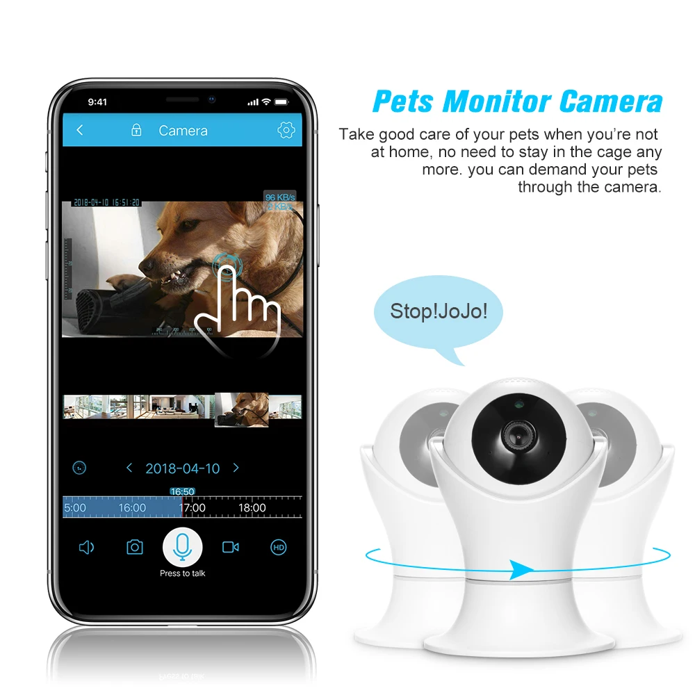 1080P WiFi IP камера 360 градусов панорамная навигация панорамирование/наклон CCTV