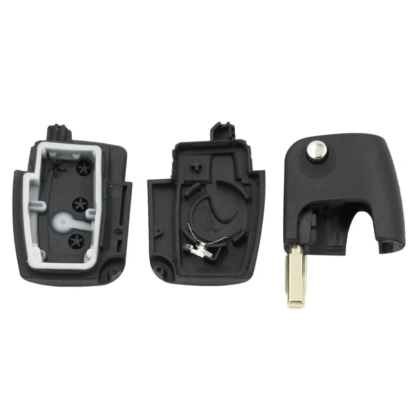 Складной чехол для автомобильного ключа-пульта с 3 кнопками Ford Focus Fiesta Mondeo C MAX S Kuga