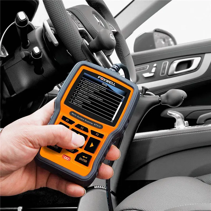 Foxwell NT510 автомобильной OBD2 диагноз сканер для Kia/hyundai Honda Toyota двигателя передачи ABS