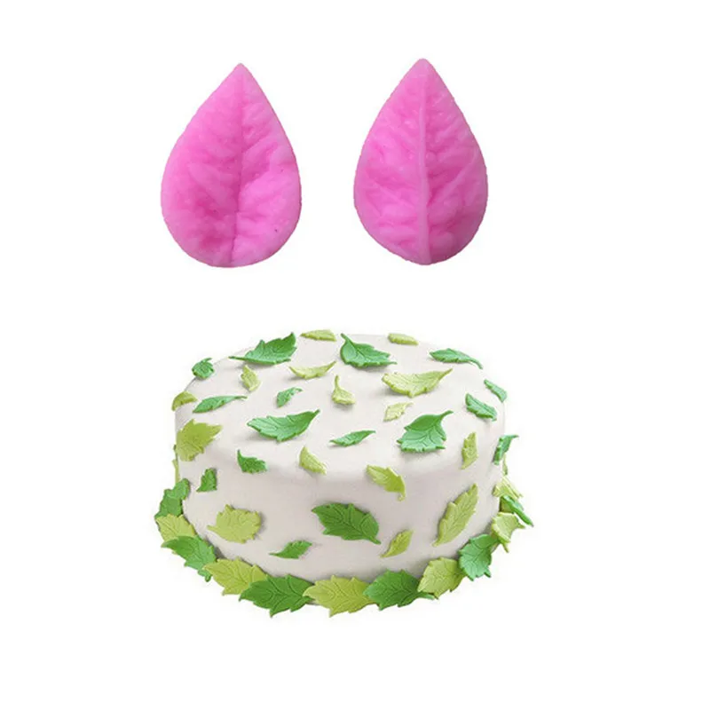 Небольшая форма для прессования листьев силиконовая украшения торта 3D мастики