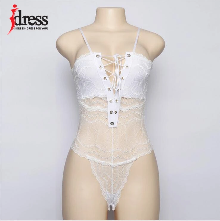White Idress пикантные Кружево женщин видеть сквозь Средства ухода за кожей костюм Средства ухода за кожей con комбинезон летний Комбинезоны для малышек женские комбинезон Средства ухода за кожей Комбинезоны для девочек Feminino Playsuit - Цвет: White