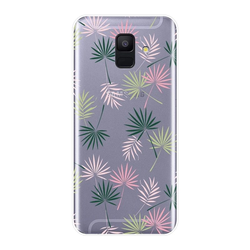 Задняя крышка из ТПУ для Samsung Galaxy A6 A7 A8 2018 A3 A5 2016 2017 силиконовый мягкий чехол