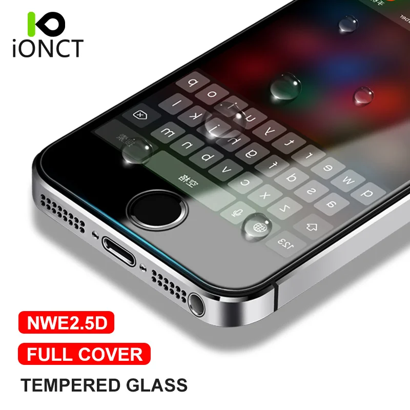 Ionct 2 шт./лот 2.5D 0 33 мм Защитное стекло для iphone 5 Защитная пленка из закаленного