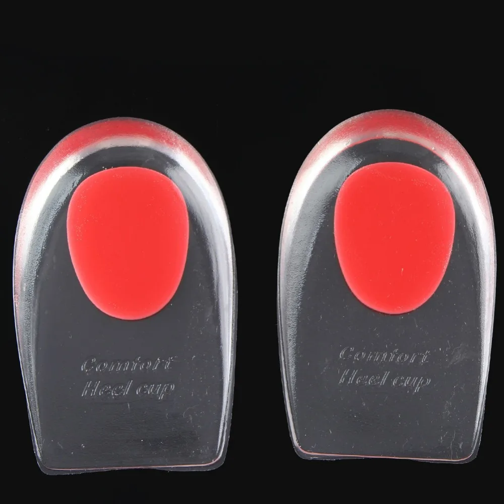Силиконовые гелевые стельки на пятке для мужчин и женщин 1 пара с подушкой обуви