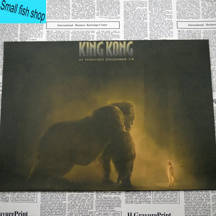 Классический кинопостер King Kong Naomi Watts украшение для дома Постер из крафт-бумаги