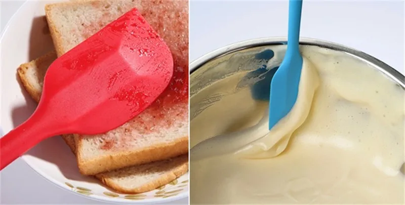 Silicone Chocolate Stirring Scrape Cream Cake High Temperature Scraper Kitchen Baking Tools A817-L--A817-S | Дом и сад