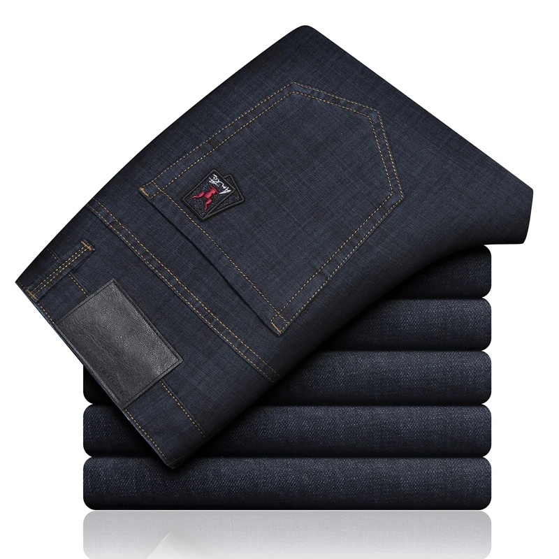 Male Jeans Men Jean Homme Men'S Classic Vetement Peto Vaquero Hombre Biker Denim Pants Man Straight Fashion Slim Fit Distressed