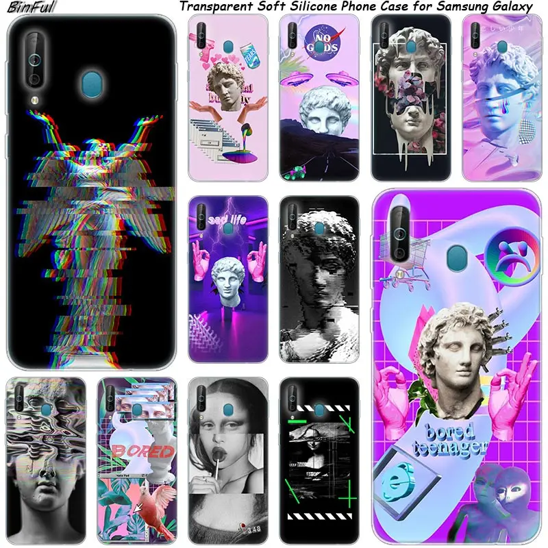 Силиконовый чехол для Samsung Galaxy A80 A70 A60 A50 A40 A40S A30 A20E A2CORE M40 Note 10 Plus 9 8 5|Бамперы| |