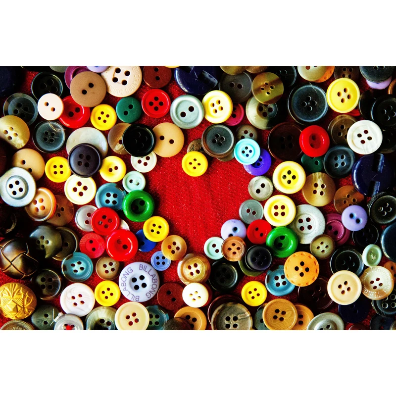 

Full Square Drill 5D DIY Many buttons love heart diamond painting Cross Stitch 3D Embroidery Kits home decor H61