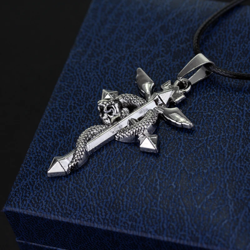 MQCHUN горячее Аниме Стальной алхимик металлическое ожерелье крест змея кулон