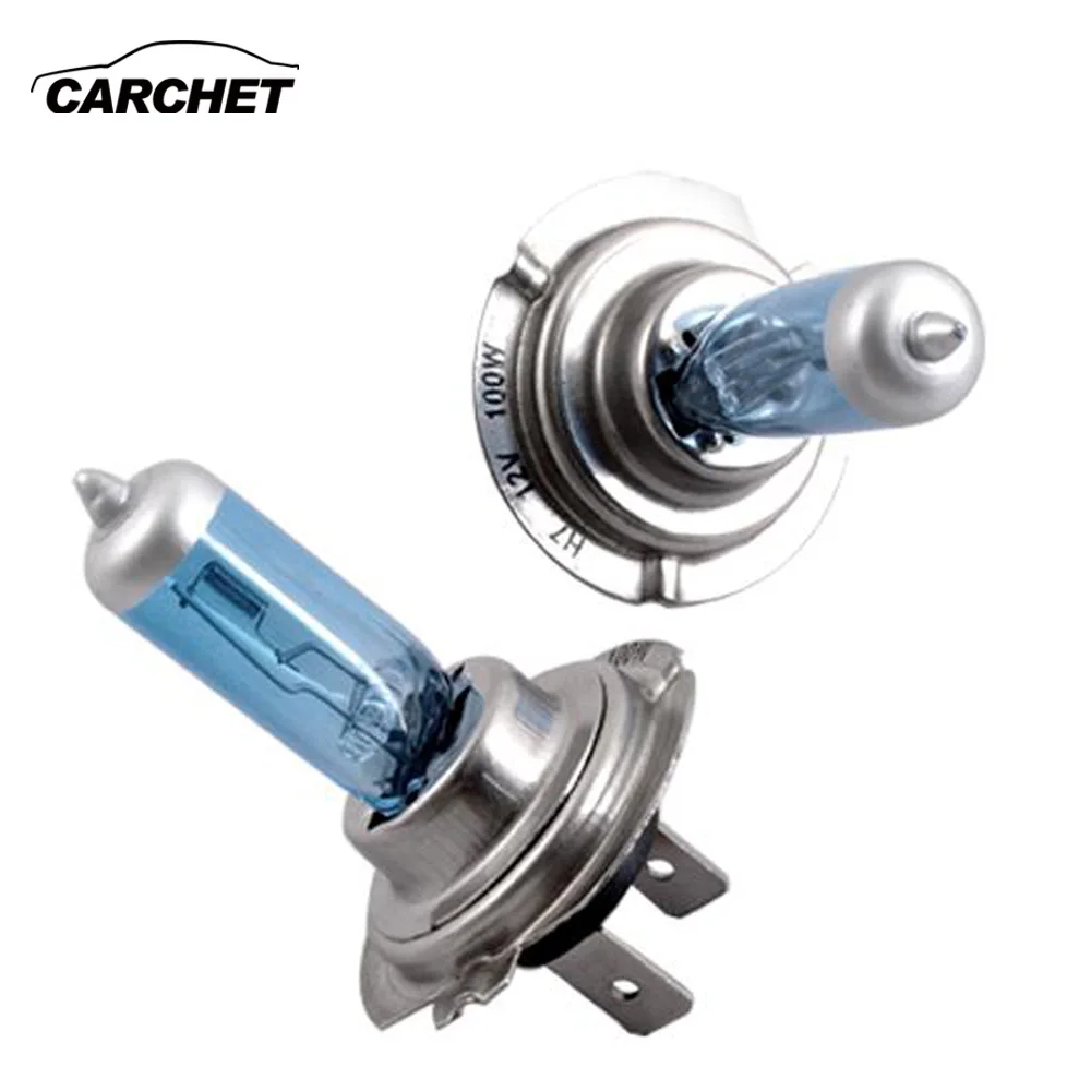 CARCHET 10X Авто H7 галогенные фары белый синий автомобиль лампы фар DC 12 В 100 Вт