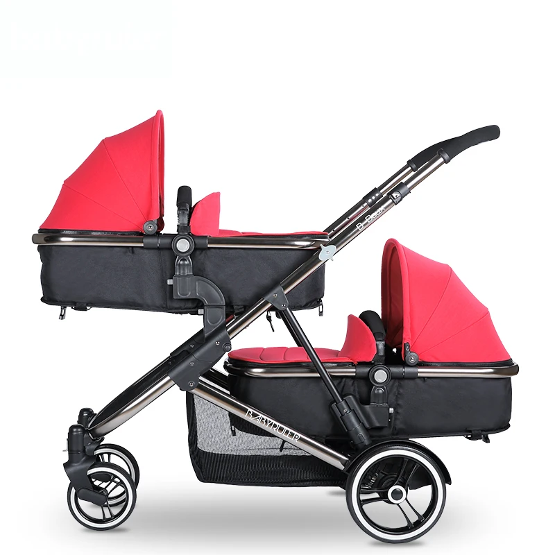 Брендовые Детские коляски для близнецов Babyruler twins, детская коляска, складная двойная коляска, детская коляска babyruler