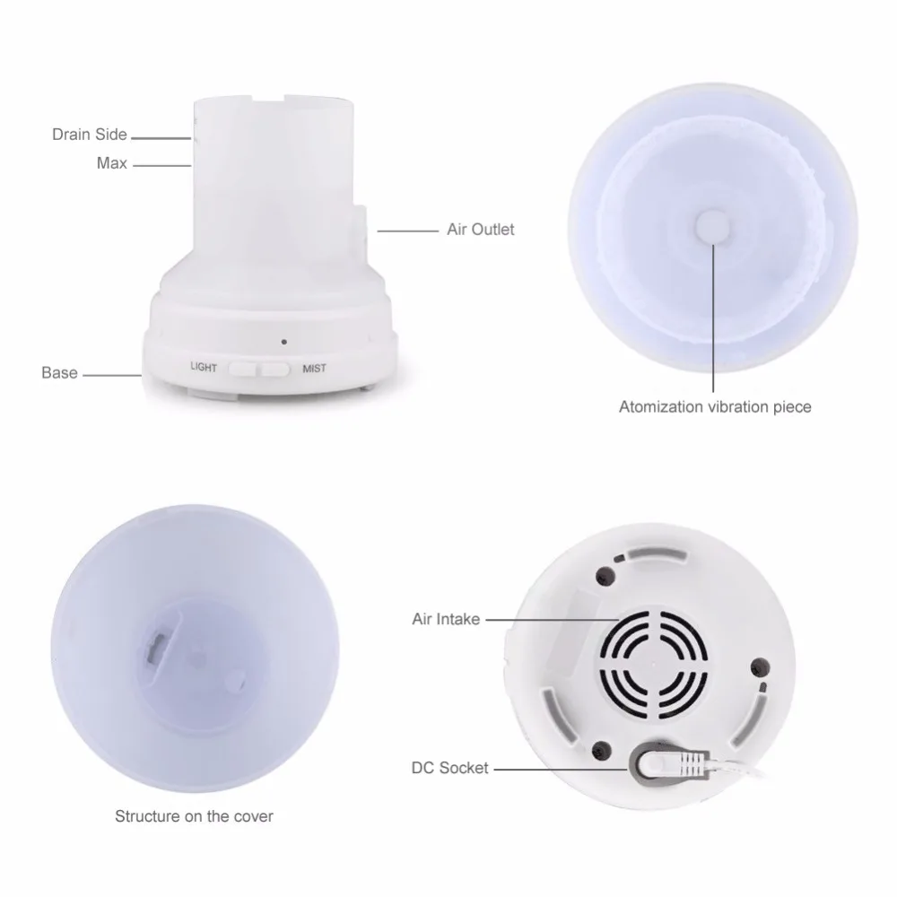 Бесплатная доставка 100 мл ультразвуковой Ароматерапевтический диффузор с