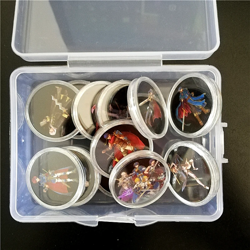 Полный комплект 12 шт./партия огненная эмблема Коррин люцина карты Amiibo NFC Коллекционная монета тег NS switch Zelda Марио Splatoon Diablo