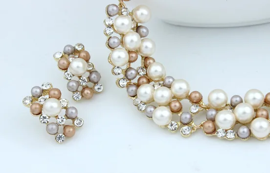 Массивное ожерелье 2018 Модные женские ювелирные изделия из жемчуга винтажная