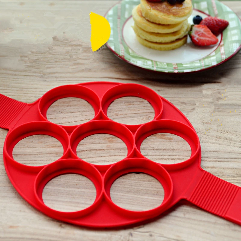 Антипригарное блинное кольцо для яиц силиконовая форма кухонного блинчика