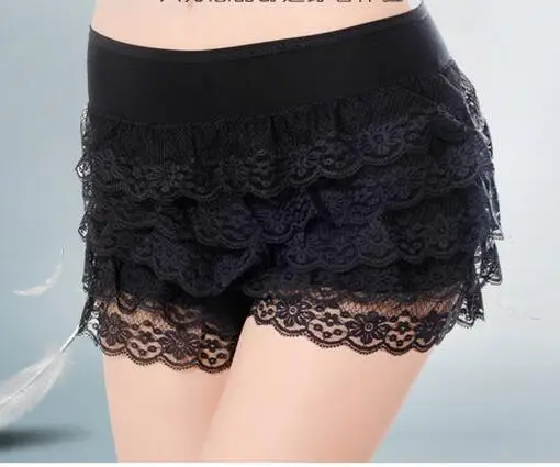 Fashion Sexy Cotton Crochet+Mercerized lining Mini Lace high waist Short Skirt Under
