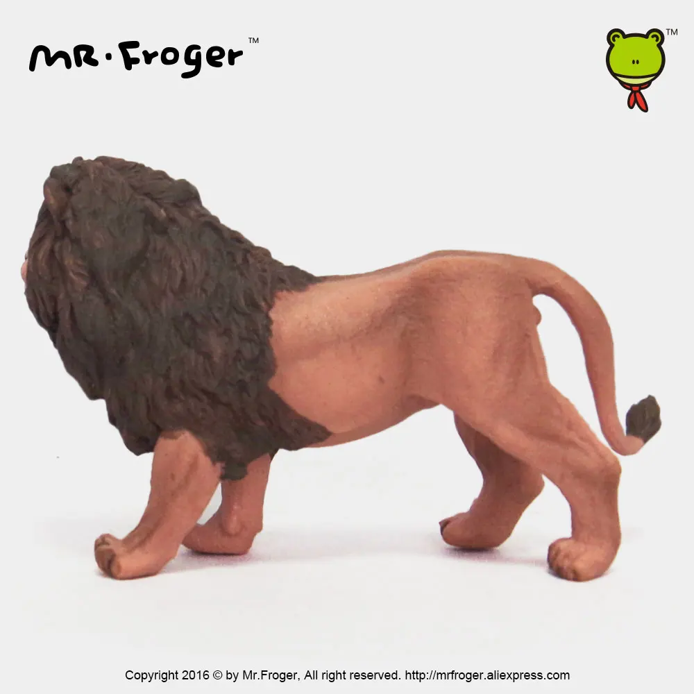 Фото Mr.Froger Лев Модель игрушки дикие животные набор игрушек зоопарк моделирование пластик Твердые млевые Классические игрушки дети животное мод... №3