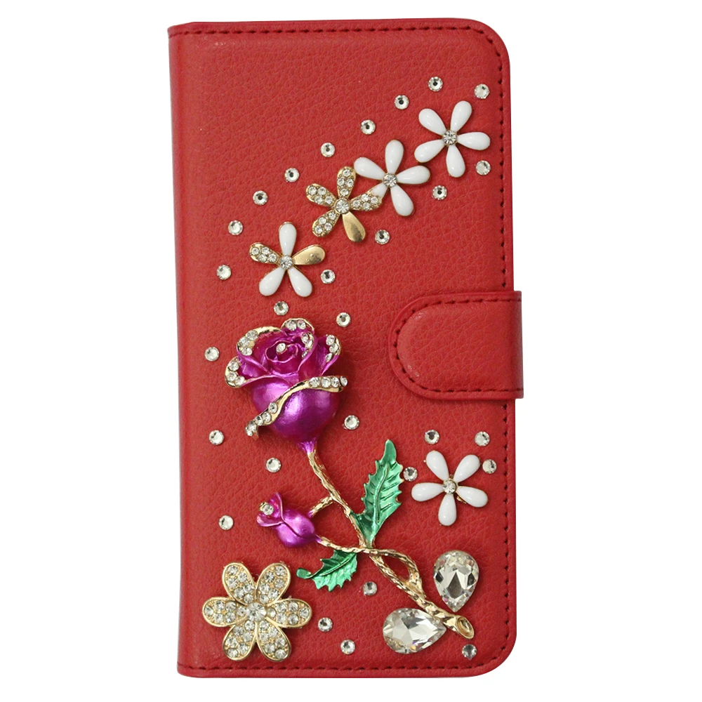 Unique&ampBeautiful Fashion Phone Case For Galaxy J5 Prime /ON5 2016 Bling Crystal Diamond 3D Handmade Wallet Stand Flip Cover |